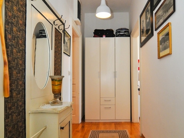 Big hallway with wardrobe in two bedroom apartment